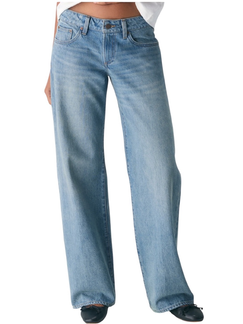 Denim Forum The '90s Super Lo-Rise Baggy Jean size 26 like new condition